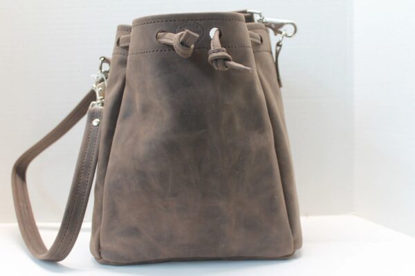 Draw string Handbag Dark Brown
